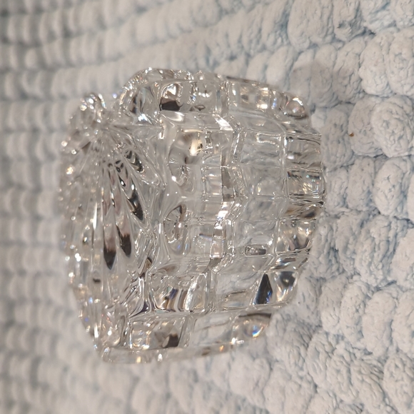 VINTAGE Crystal Jewelry Box | Heart Shaped Trinket Box - Picture 7 of 14